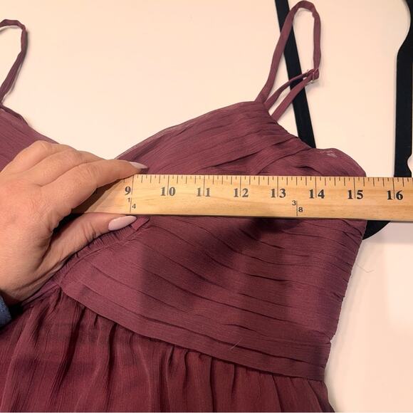 Anthropologie BHLDN Burgundy Brigitte Formal Gown Medium - Picture 7 of 10